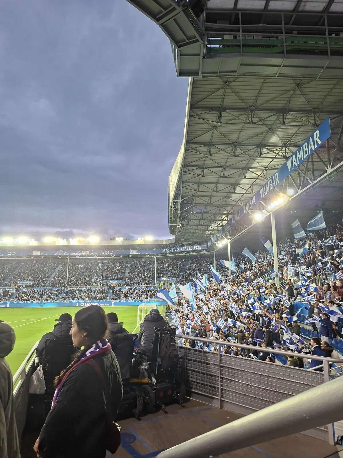 Partido del Alaves contra el Barça
